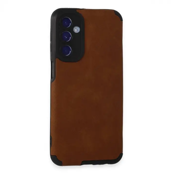 Samsung Galaxy M34 5g Kılıf Loop Deri Silikon - Kahverengi