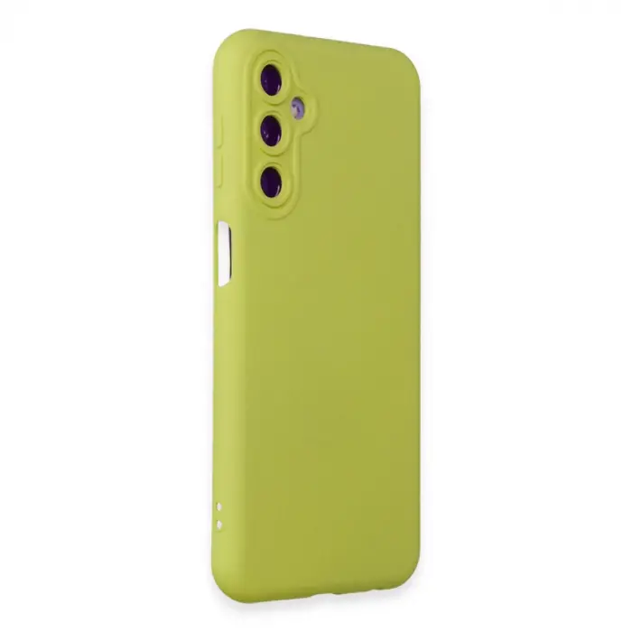 Samsung Galaxy M34 5g Kılıf Nano İçi Kadife Silikon - Sarı