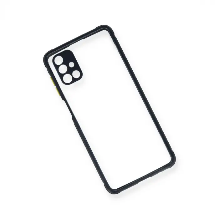 Samsung Galaxy M51 Kılıf Miami Şeffaf Silikon - Lacivert