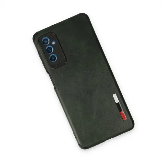 Samsung Galaxy M52 5g Kılıf Loop Deri Silikon - Yeşil