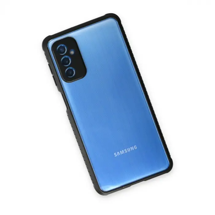 Samsung Galaxy M52 5g Kılıf Miami Şeffaf Silikon - Siyah