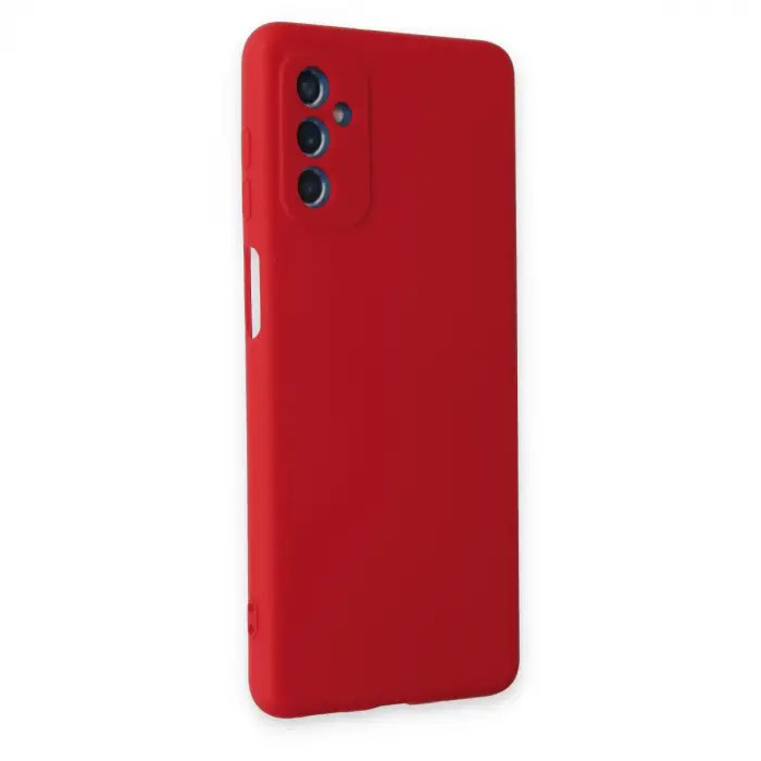 Samsung Galaxy M52 5g Kılıf Nano İçi Kadife Silikon - Kırmızı