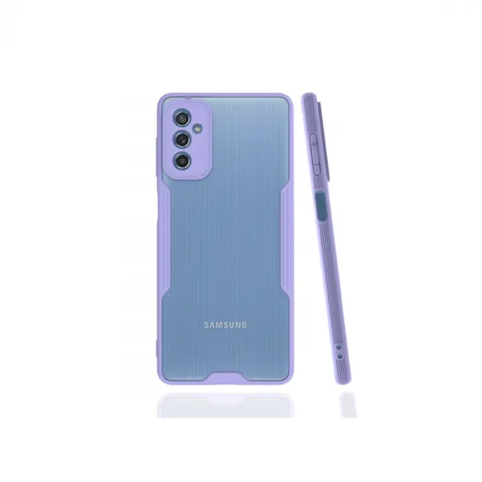 Samsung Galaxy M52 5g Kılıf Platin Silikon - Lila