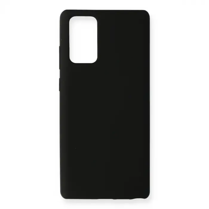Samsung Galaxy Note 20 Kılıf Nano İçi Kadife Silikon - Siyah