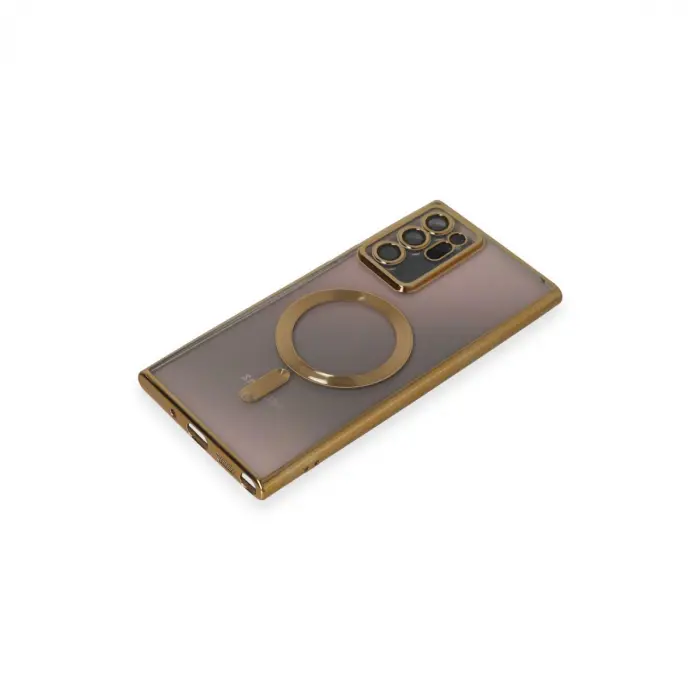 Samsung Galaxy Note 20 Ultra Kılıf Kross Magneticsafe Kapak - Gold