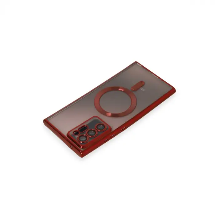 Samsung Galaxy Note 20 Ultra Kılıf Kross Magneticsafe Kapak - Kırmızı