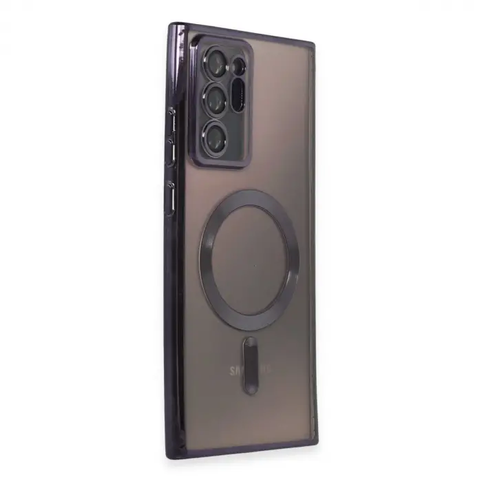 Samsung Galaxy Note 20 Ultra Kılıf Kross Magneticsafe Kapak - Mor