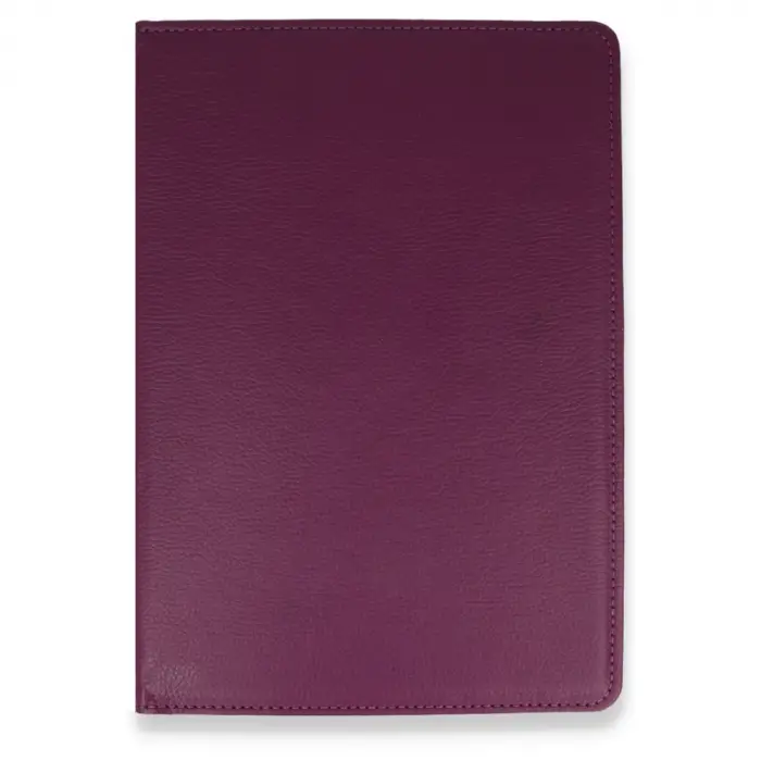 Samsung Galaxy P610 Tab S6 Lite 10.4 Kılıf 360 Tablet Deri Kılıf - Mürdüm