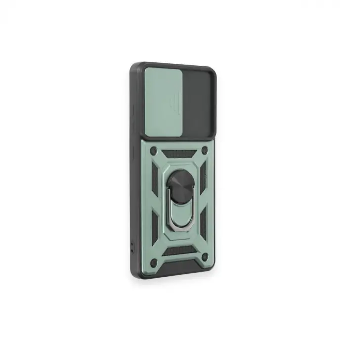 Samsung Galaxy S20 Fe Kılıf Pars Lens Yüzüklü Silikon - Yeşil