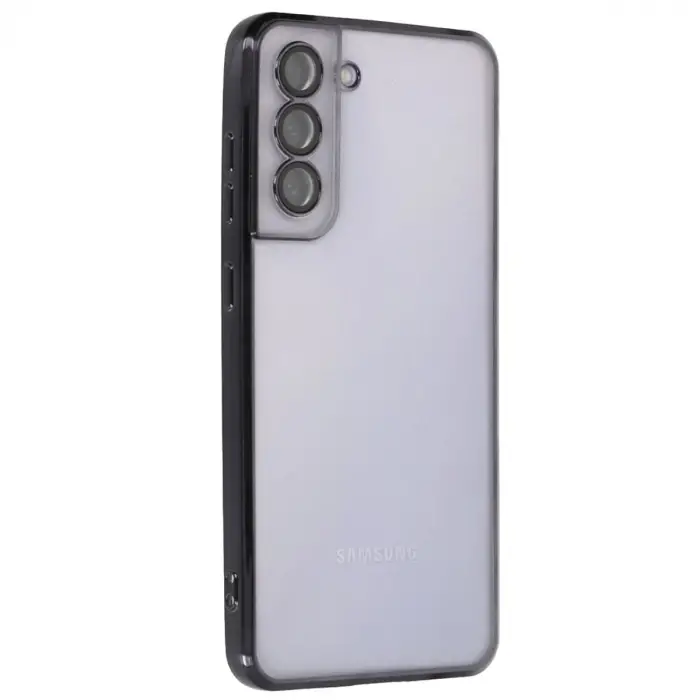 Samsung Galaxy S21 Fe Kılıf Razer Lensli Silikon - Siyah