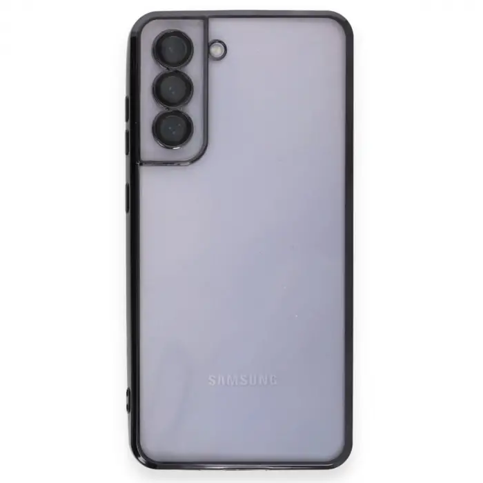 Samsung Galaxy S21 Fe Kılıf Razer Lensli Silikon - Siyah