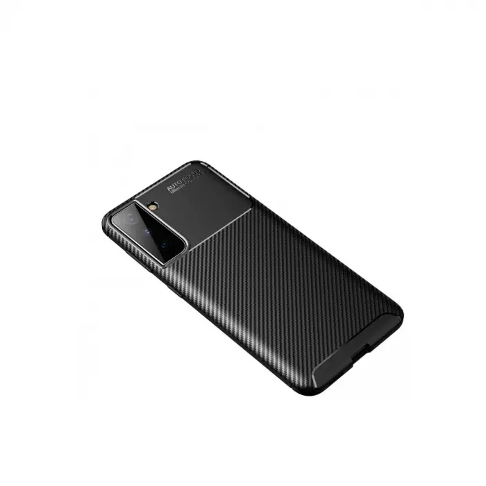 Samsung Galaxy S21 Plus Kılıf Auto Focus Karbon Kapak - Siyah