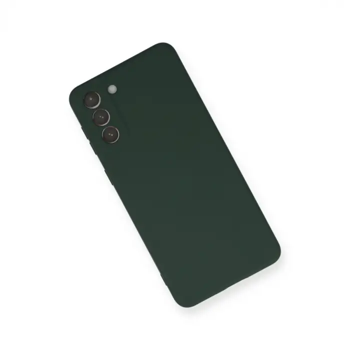 Samsung Galaxy S21 Plus Kılıf Nano İçi Kadife Silikon - Koyu Yeşil