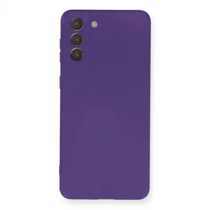 Samsung Galaxy S21 Plus Kılıf Nano İçi Kadife Silikon - Mor