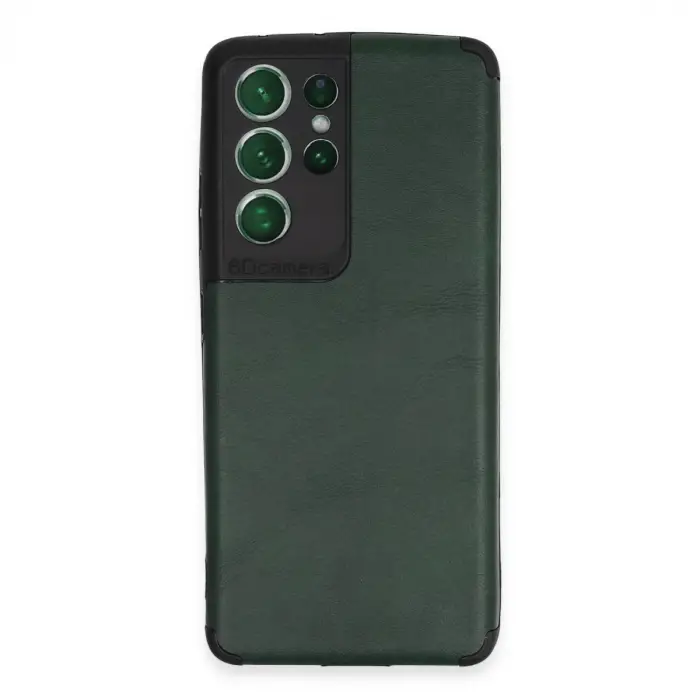 Samsung Galaxy S21 Ultra Kılıf Loop Deri Silikon - Yeşil