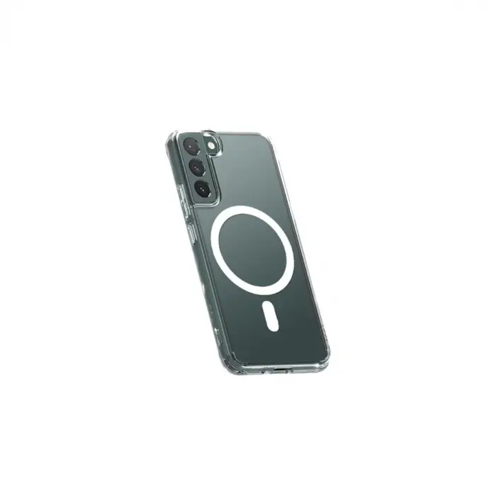 Samsung Galaxy S22 Plus Kılıf Magneticsafe Şeffaf Silikon - Şeffaf