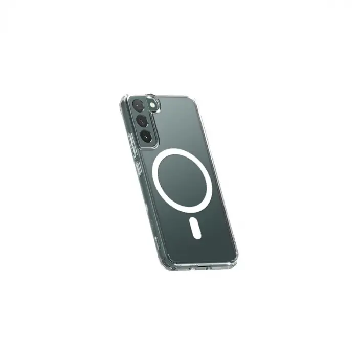 Samsung Galaxy S22 Plus Kılıf Magneticsafe Şeffaf Silikon - Şeffaf