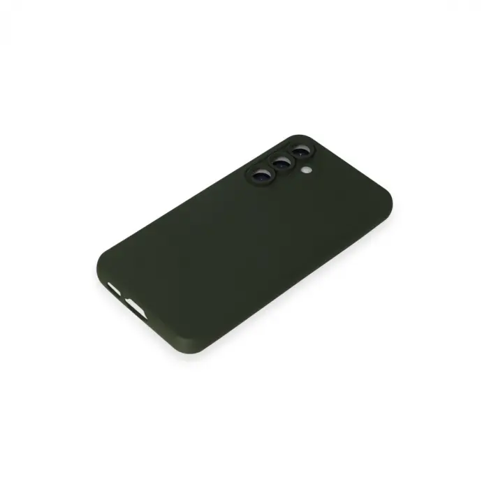 Samsung Galaxy S23 Fe Kılıf Nano İçi Kadife Silikon - Koyu Yeşil