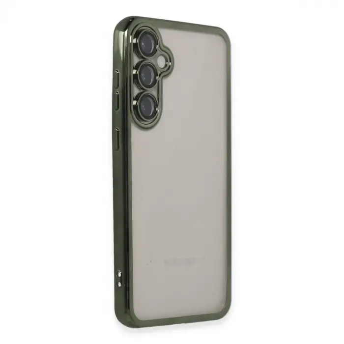 Samsung Galaxy S23 Fe Kılıf Razer Lensli Silikon - Yeşil