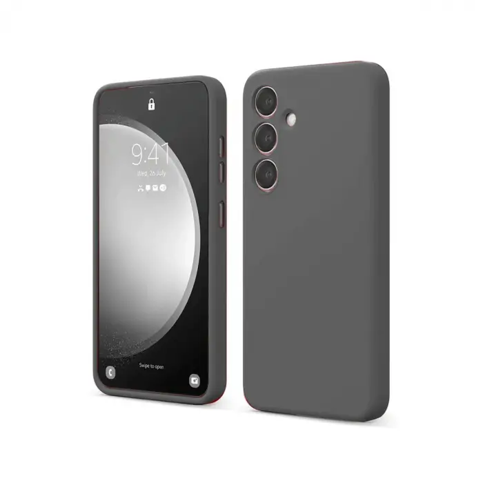 Samsung Galaxy S24 Fe Kılıf First Silikon - Gri