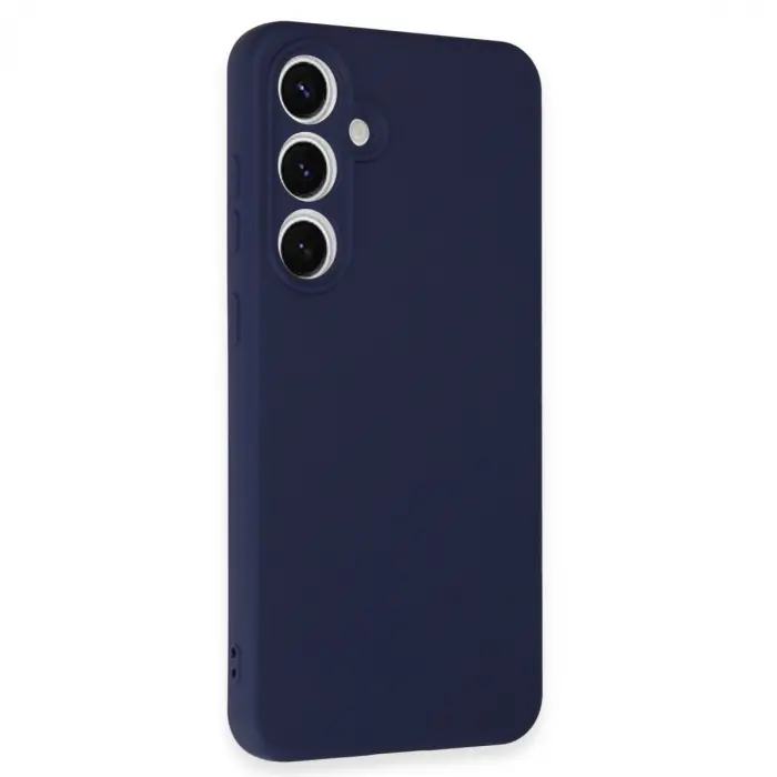 Samsung Galaxy S24 Fe Kılıf Nano İçi Kadife Silikon - Lacivert