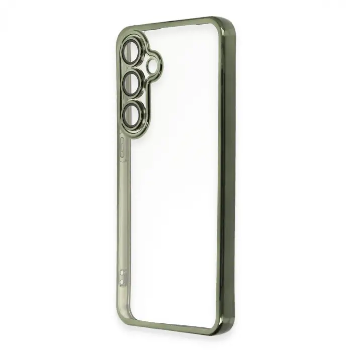 Samsung Galaxy S24 Fe Kılıf Razer Lensli Silikon - Yeşil