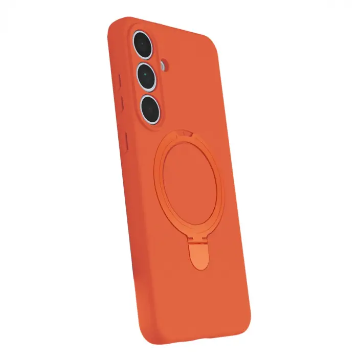 Samsung Galaxy S24 Fe Regal Magsafe Standlı Kapak - Turuncu