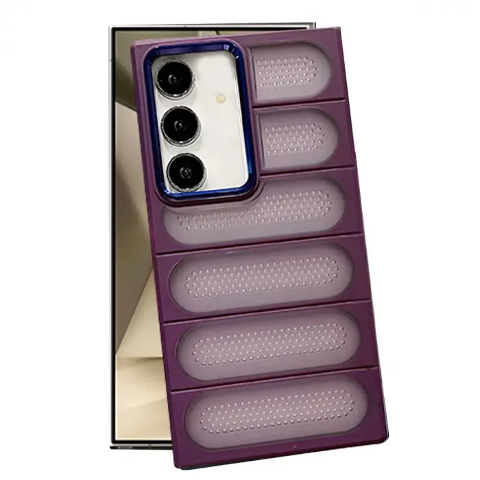 Samsung Galaxy S24 Plus Kılıf Airmax Silikon Kapak - Derin Mor