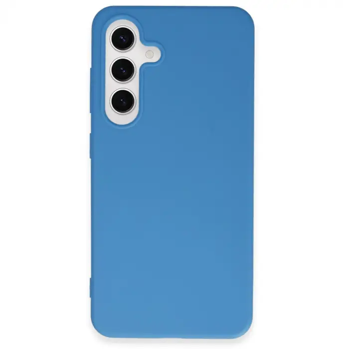 Samsung Galaxy S24 Plus Kılıf First Silikon - Mavi