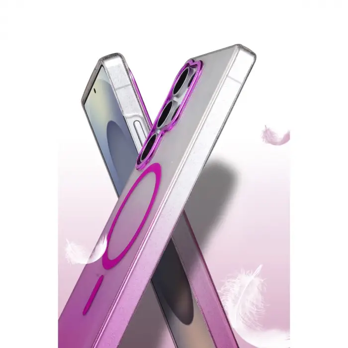 Samsung Galaxy S24 Ultra Glossy Magsafe Kapak - Siyah