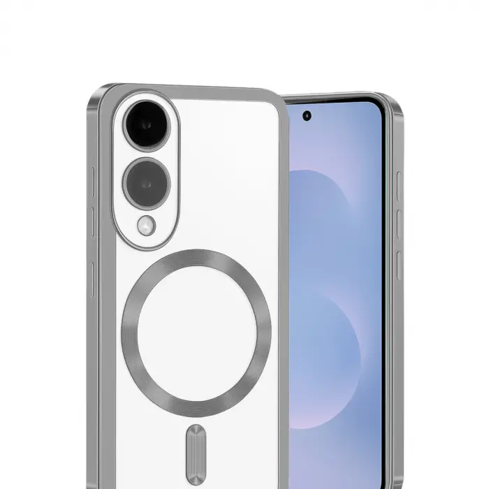 Samsung Galaxy S25 Edge Kross Magneticsafe Kapak - Gümüş