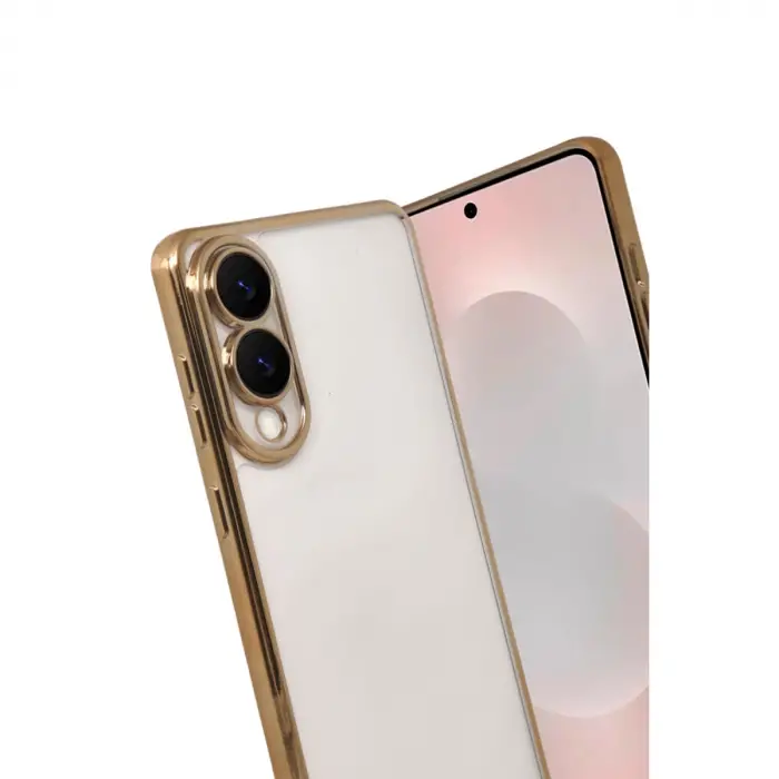 Samsung Galaxy S25 Edge Razer Lensli Silikon - Gold