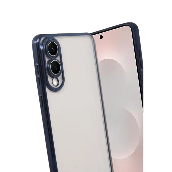 Samsung Galaxy S25 Edge Razer Lensli Silikon - Lacivert