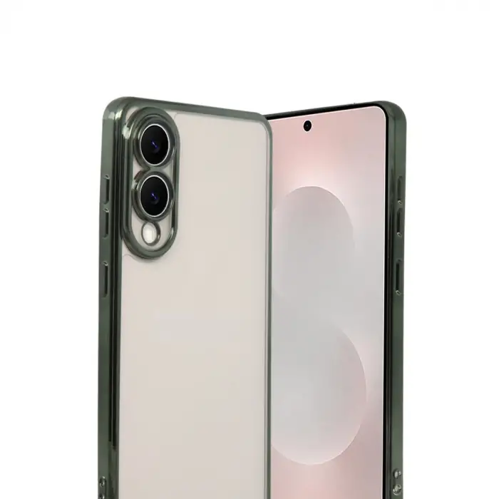 Samsung Galaxy S25 Edge Razer Lensli Silikon - Yeşil