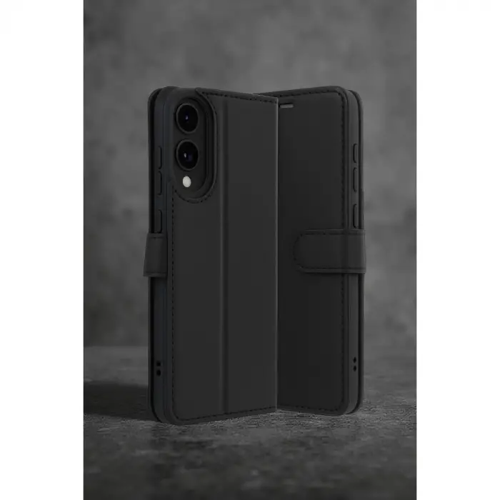 Samsung Galaxy S25 Edge Trend S Plus Kapaklı Kılıf - Siyah