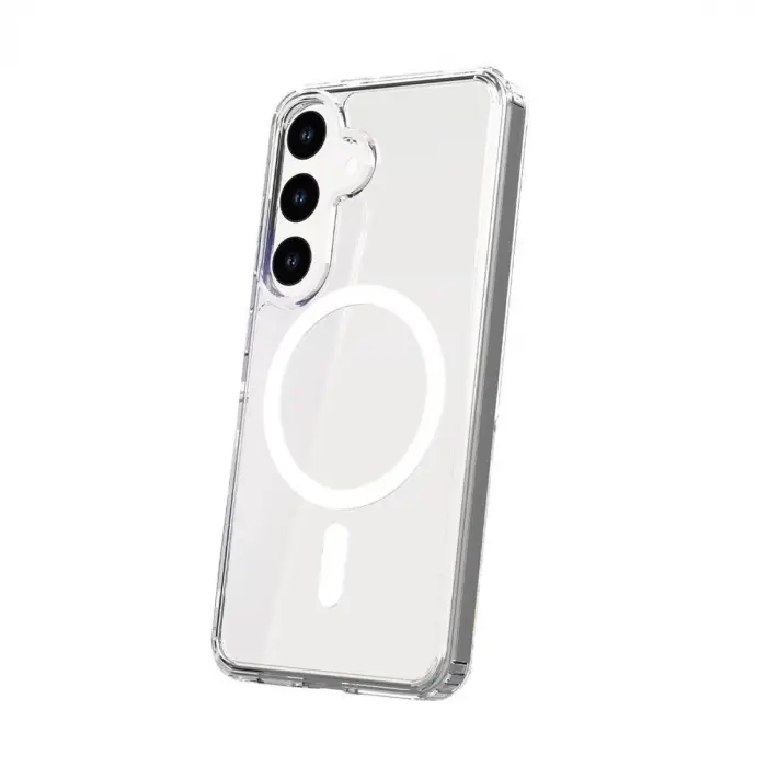 Samsung Galaxy S25 Fe Kılıf Magneticsafe Şeffaf Silikon - Şeffaf