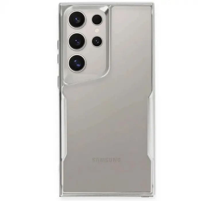 Samsung Galaxy S25 Ultra Kılıf Boyi Silikon Kapak - Gümüş