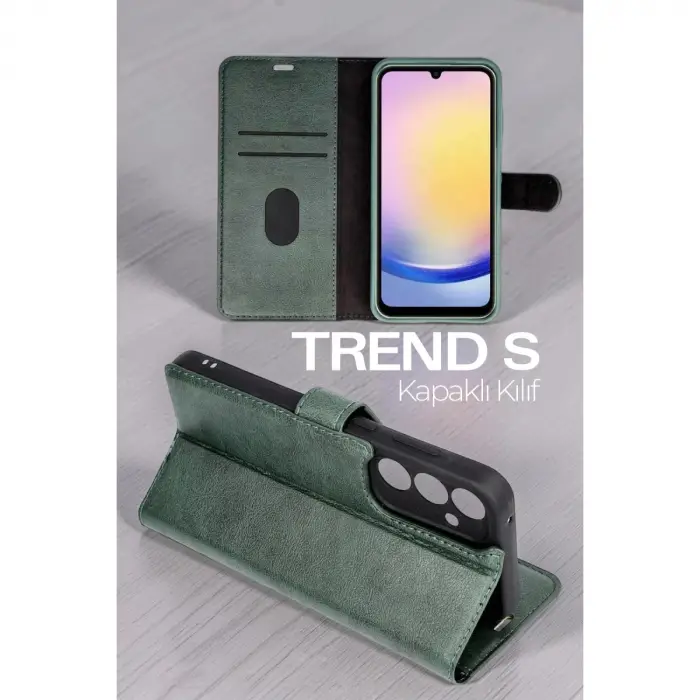 Samsung Galaxy S26 Kılıf Trend S Plus Kapaklı Kılıf - Taba