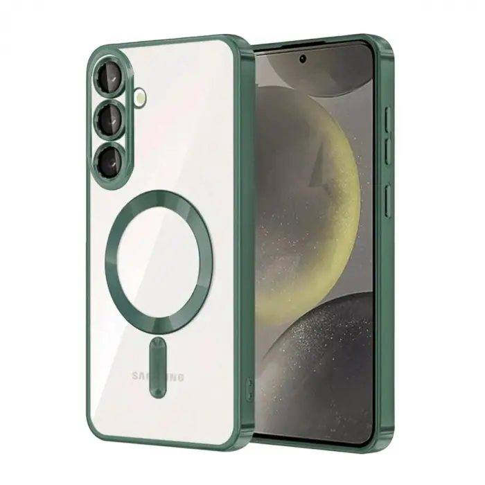 Samsung Galaxy S26 Kross Magneticsafe Kapak - Koyu Yeşil