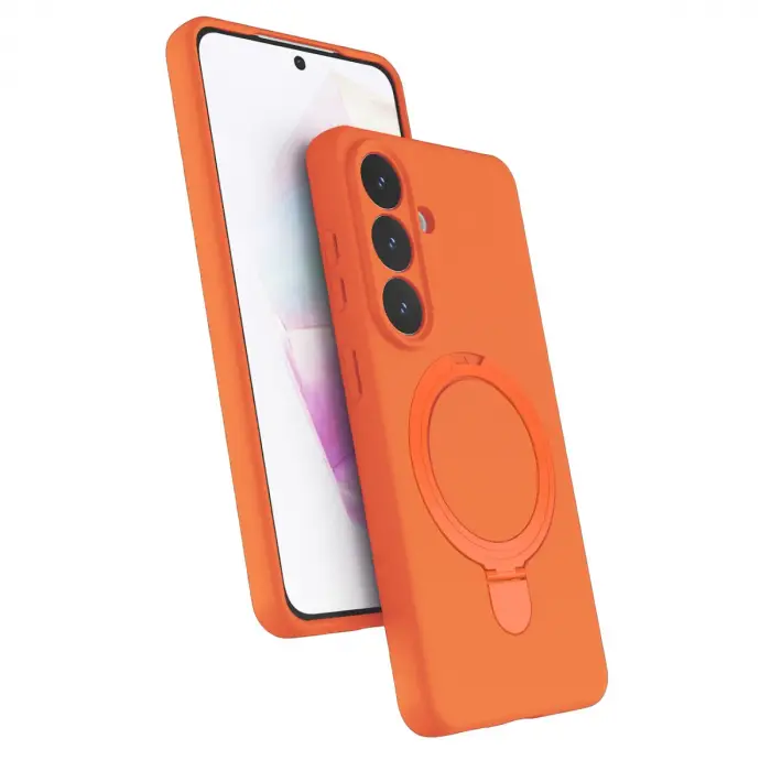 Samsung Galaxy S26 Plus Regal Magsafe Standlı Kapak - Turuncu