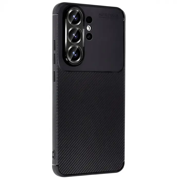 Samsung Galaxy S26 Ultra Auto Focus Karbon Kapak - Siyah