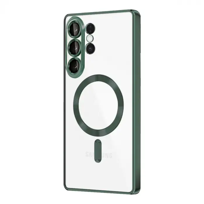 Samsung Galaxy S26 Ultra Kross Magneticsafe Kapak - Koyu Yeşil