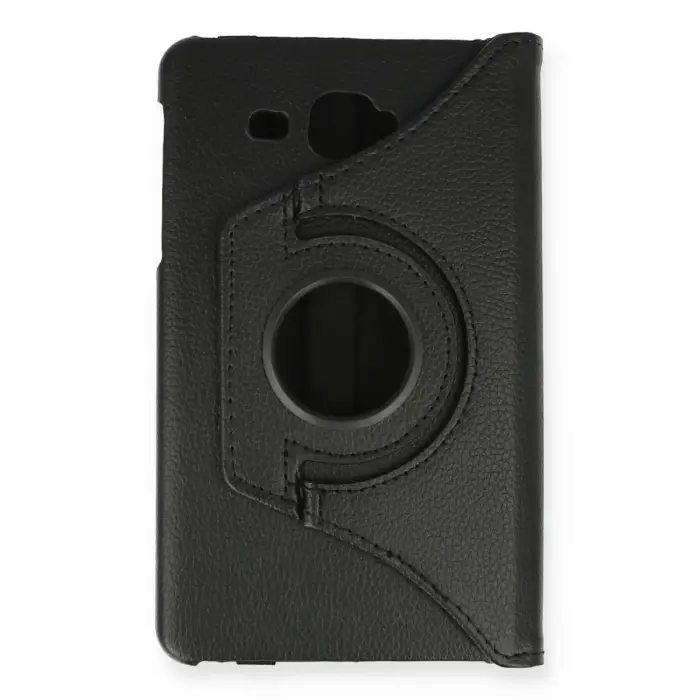 Samsung Galaxy T280 Tab A 7 Kılıf 360 Tablet Deri Kılıf - Siyah