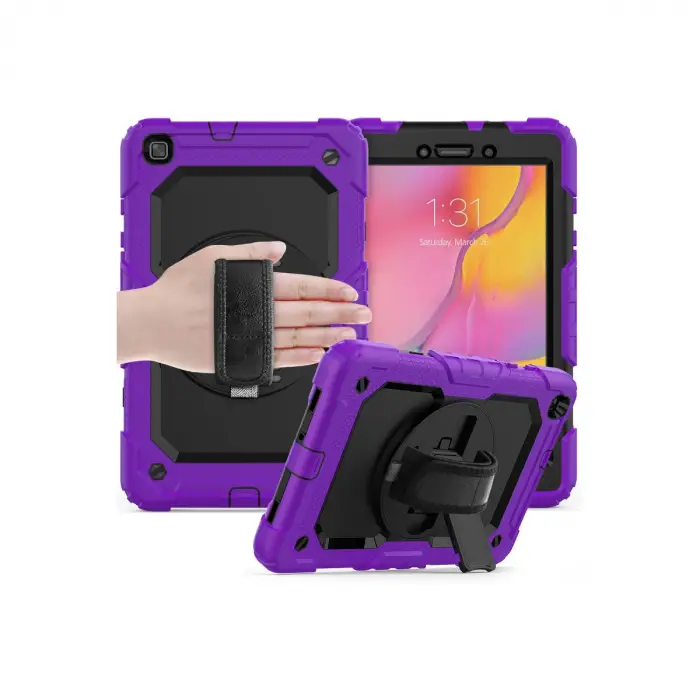 Samsung Galaxy T290 Tab A 8 Kılıf Pars Tablet Kapak - Mor