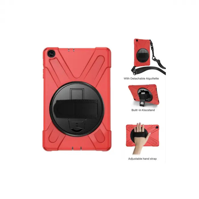 Samsung Galaxy T510 Tab A 10.1 Kılıf Amazing Tablet Kapak - Kırmızı