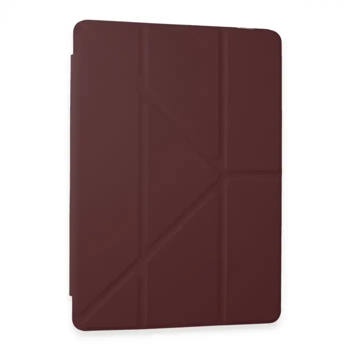 Samsung Galaxy Tab A9 Kılıf Kalemlikli Mars Tablet Kılıfı - Mürdüm