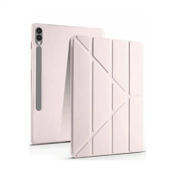 Samsung Galaxy X510 Tab S9 Fe 11 Kılıf Kalemlikli Mars Tablet Kılıfı - Rose Gold