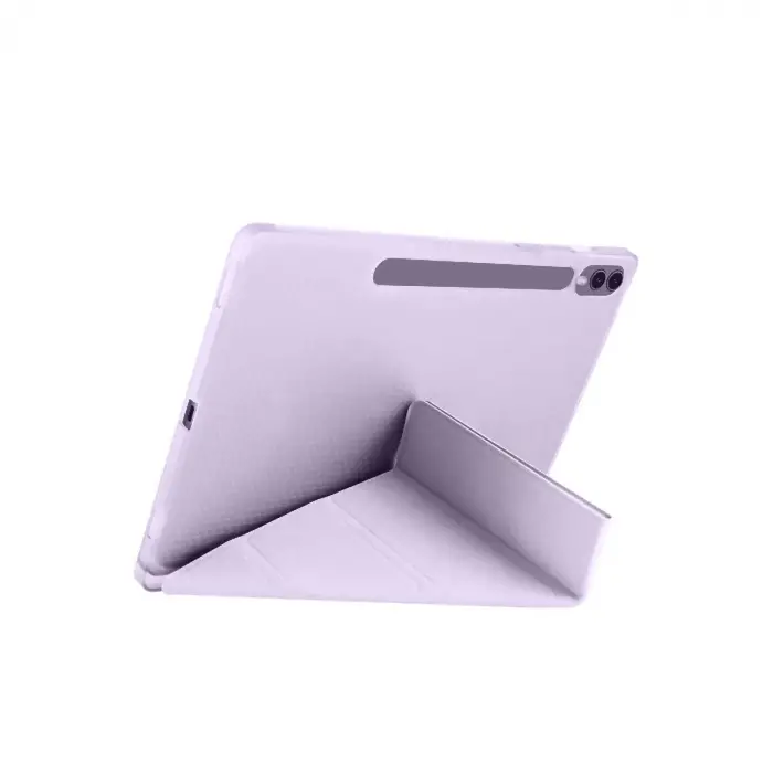 Samsung Galaxy X610 Tab S9 Fe Plus 12.4 Kılıf Kalemlikli Mars Tablet Kılıfı - Lila