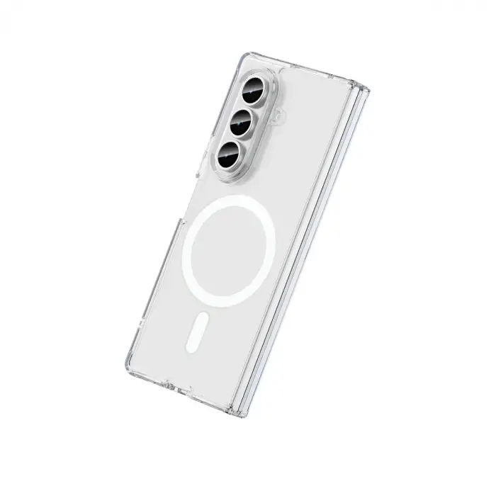 Samsung Galaxy Z Fold 7 Kılıf Magneticsafe Şeffaf Silikon - Şeffaf