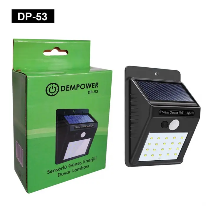 Sensörlü Güneş Enerjili Led Lamba